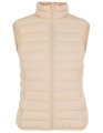 Dames Bodywarmer New Morning Studios Light Puffer Vest Sand